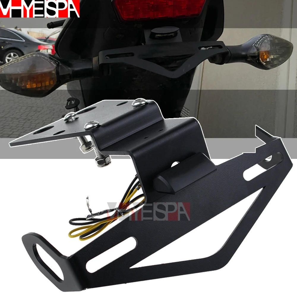 

Motorcycle License Plate Holder License Bracket Tail Tidy Fender Eliminator For Honda CB650F CBR650F 2014 2015 2016 2017