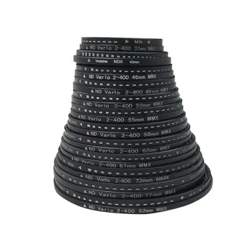 

37-82mm ND Fader Neutral Density Adjustable ND2 to ND400 Variable Camera Filter