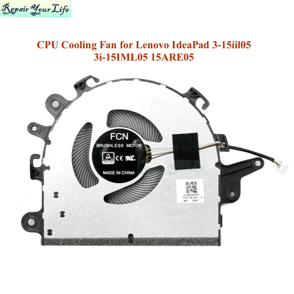 CPU Cooling Fan For Lenovo IdeaPad 3-15iil05 3i-15IML05 15ARE05