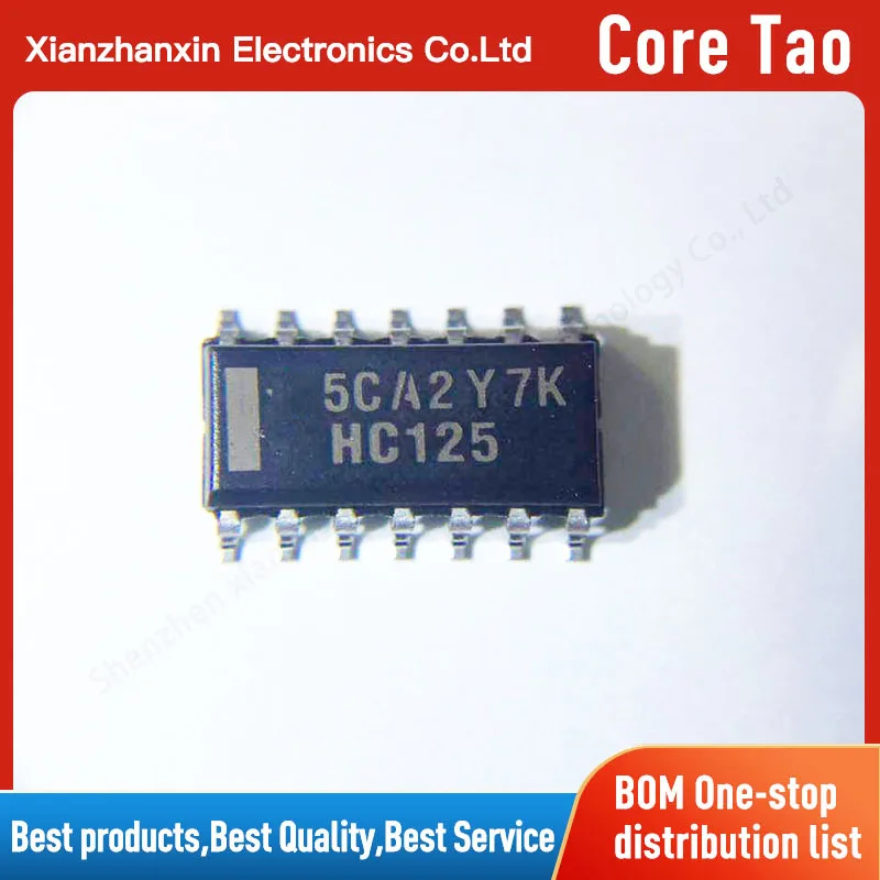 

10 шт./лот SN74HC125DR HC125 74HC125DR SOP14 3,9 мм три состояния выход fourroad буфер шины тормоз логический чип