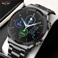 LIGE 2022 New Bluetooth Call Smart Watch Men Full Touch Screen Sports Fitness Tracker Smartwatch Heart Rate Blood Pressure Watch