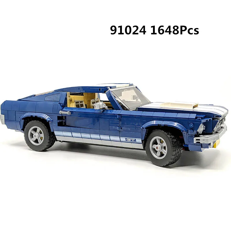 

KING 91024(21047) 1684 PCS Creator Expert Ford Mustang 1967 GT500 Compatible 10265 Set Building Blocks Bricks Toys Model