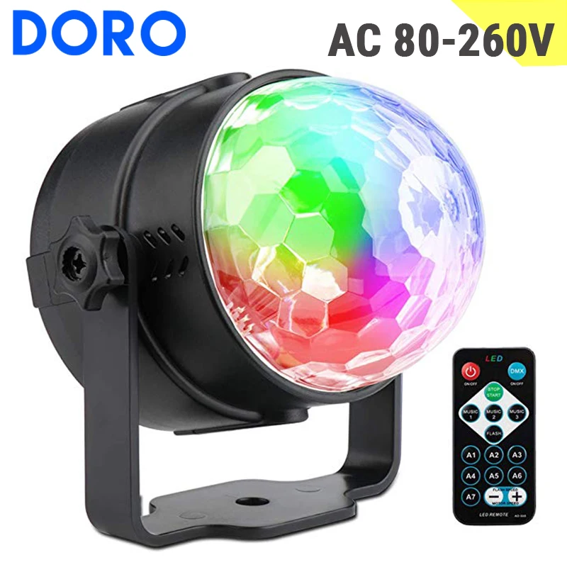 

AC 80-240V remote control colorful led stage light music control christmas light holiday party lights ktv dj disco effect lights