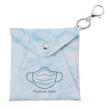 

Mask Storage Bag PU Mask Container Dust-proof Mask Case Mask Protective Holder