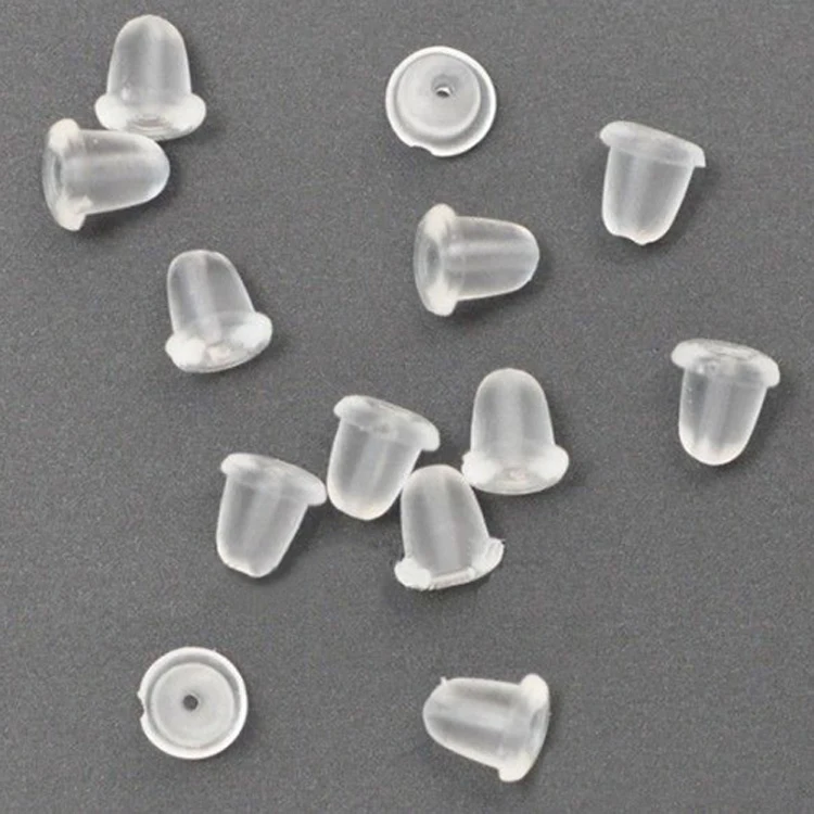 

Findings & Components 500pcs/Lot Earring Back Durable Plastic Ear Plugging/Blocked Fashion Jewelry