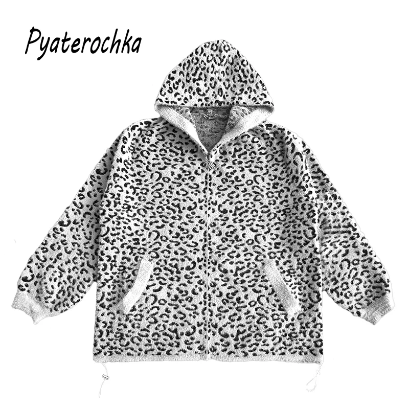 

Oversized Ladies Jacket Hooded Autumn Winter Clothes Women Casual Sheer Jacket Fluffy Warm Faux Mink Cashmere Plush Jackets Coat