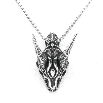

Support Dropship 2019 New Design Animal head Pendant 316L Stainless Steel Fashion Jewelry trendy antelope head Pendant