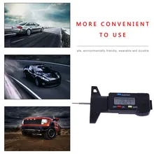 Цифровой измеритель Глубина рисунка протектора для шин цифровой измеритель глубины для шин Портативный измеритель глубины протектора для измерения глубины протекторов измеритель с ЖК-дисплеем