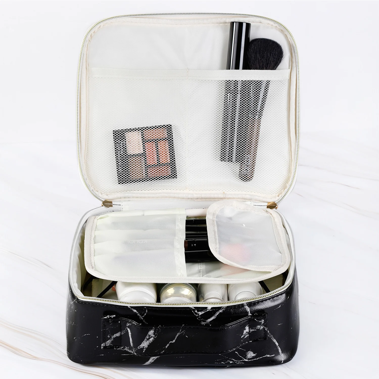 Multi-funtional Cosmetic Bag Women Men Makeup Bag Organizer Portable Wash Brush Holder For Business Travel Waterproof