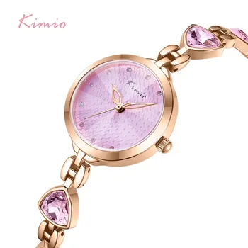 

Kimio Brand Women Bracelet Watches Luxury Ladies Crystal Quartz Watch Irregular Gem Dress Waterproof Wristwatch Relogio Feminino