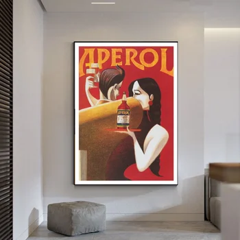

Aperol Print Vintage Red Summer Drinks Advert Art canvas Poster Home Decor 12x18 24x36inch