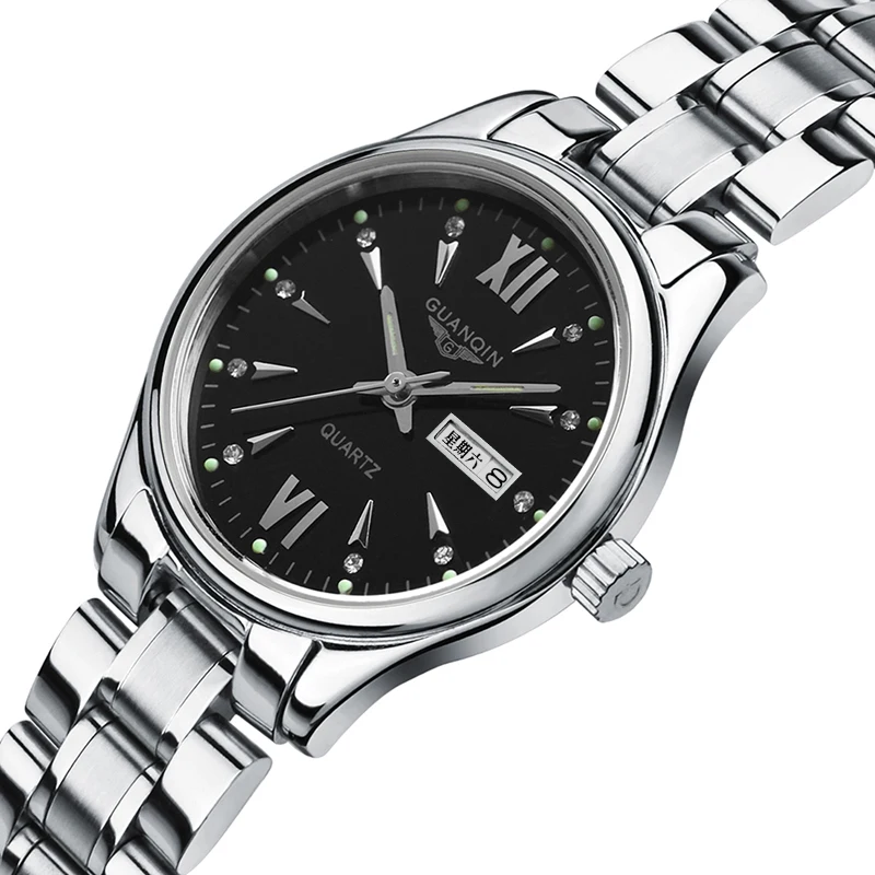 

GUANQIN GQ80019 watches men luxury brand fashion female female European and American small dial simple luminous Reloj femenino