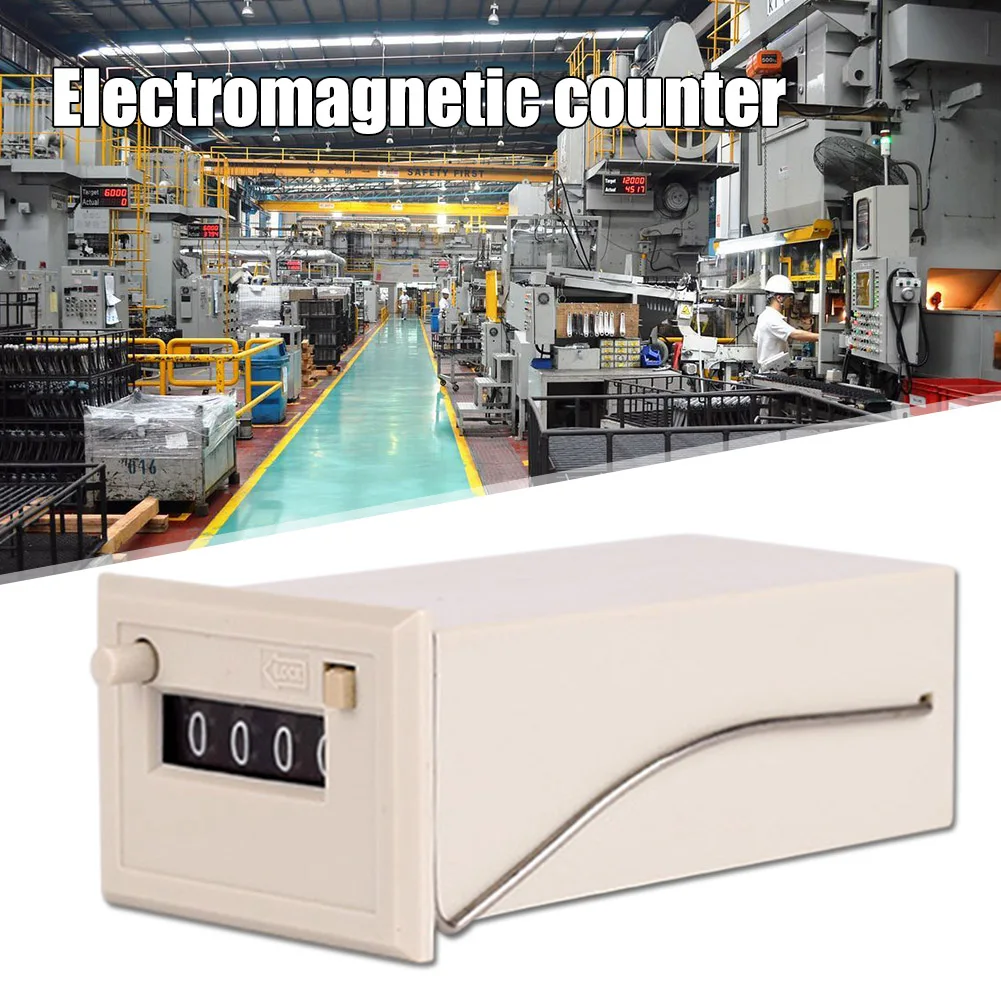 AC 110V CSK4-DKW 4 Digits Totalizer Electromagnetic Pulse Counter