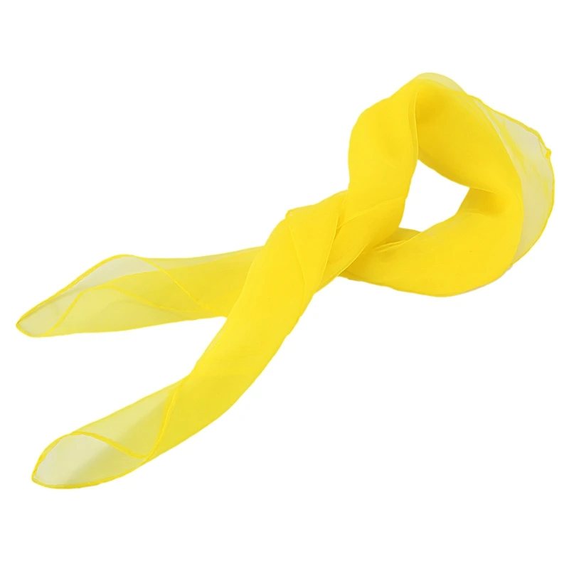 

2Pcs Lovely Fashion Plain Square Chiffon Neck Scarf Head Scarves 70 cm X 70Cm, 1Pcs Yellow & 1Pcs Sapphire