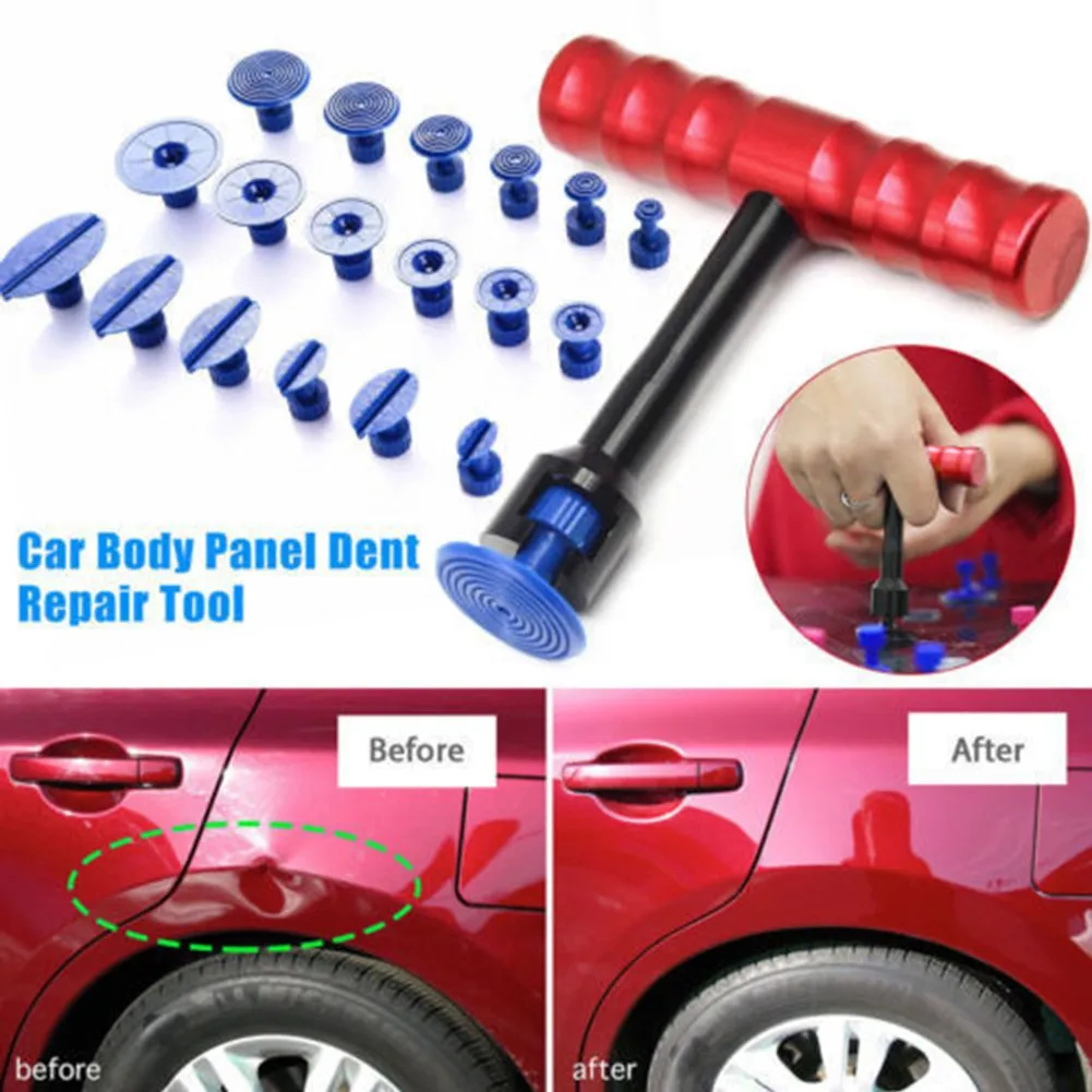 

18PCS Auto Car Body Paintless Dent Repair Glue Pulling Tabs Tools Hand Kit Set