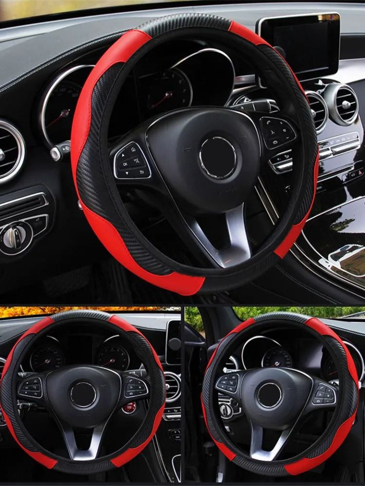 Car Steering Wheel Cover Leather Covers For Renault Scenic Duster Clio