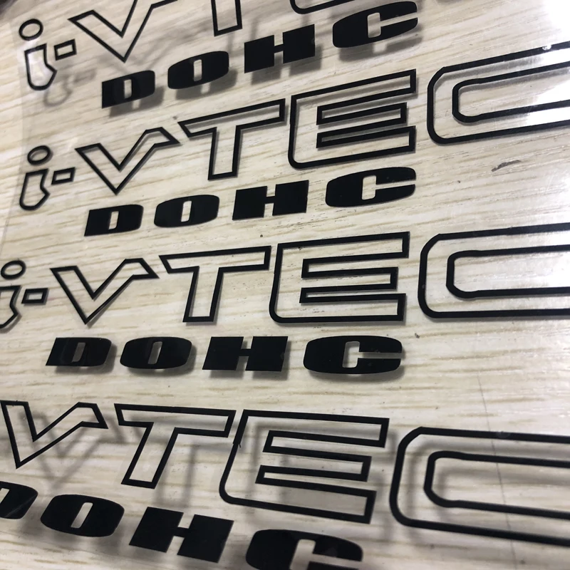 Наклейка на окно Langru I-vtec Dohc Ivtec наклейка для грузовика 2 шт. 15 см цвет белый/черный |