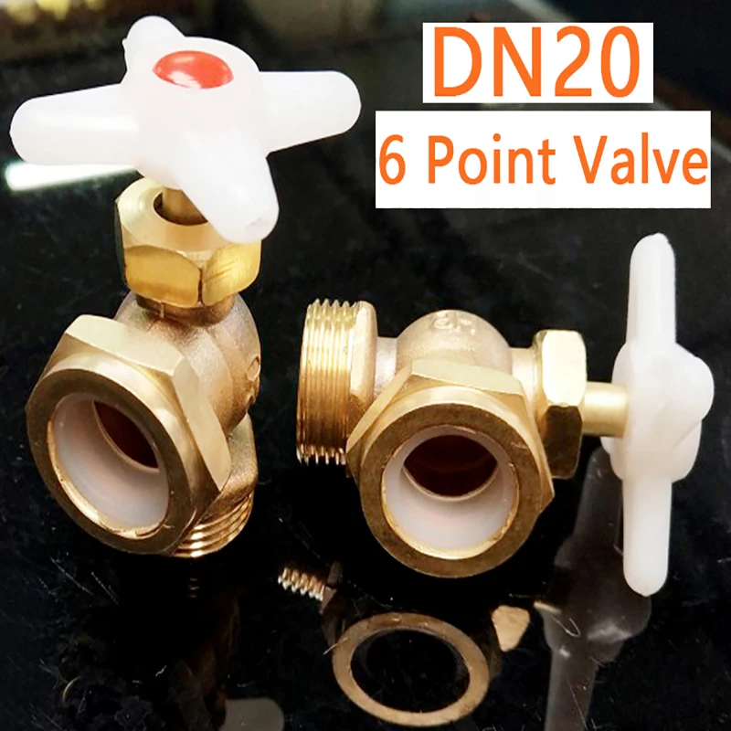 

Water Level Gauge Valve 6 Points Valve Copper Valve DN20 Caliber Machine Kitchen Appliances