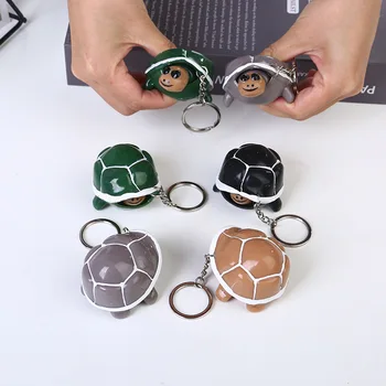

1pc Squishy Toy Anti Decompression Squeeze Turtle Keychain Vent Ball Stress Relieve Novelty Toys