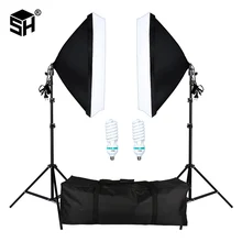 Boîte à lumière professionnelle avec prise E27, kit d'éclairage pour portraits de studio photo, photographie et prise de vue vidéo