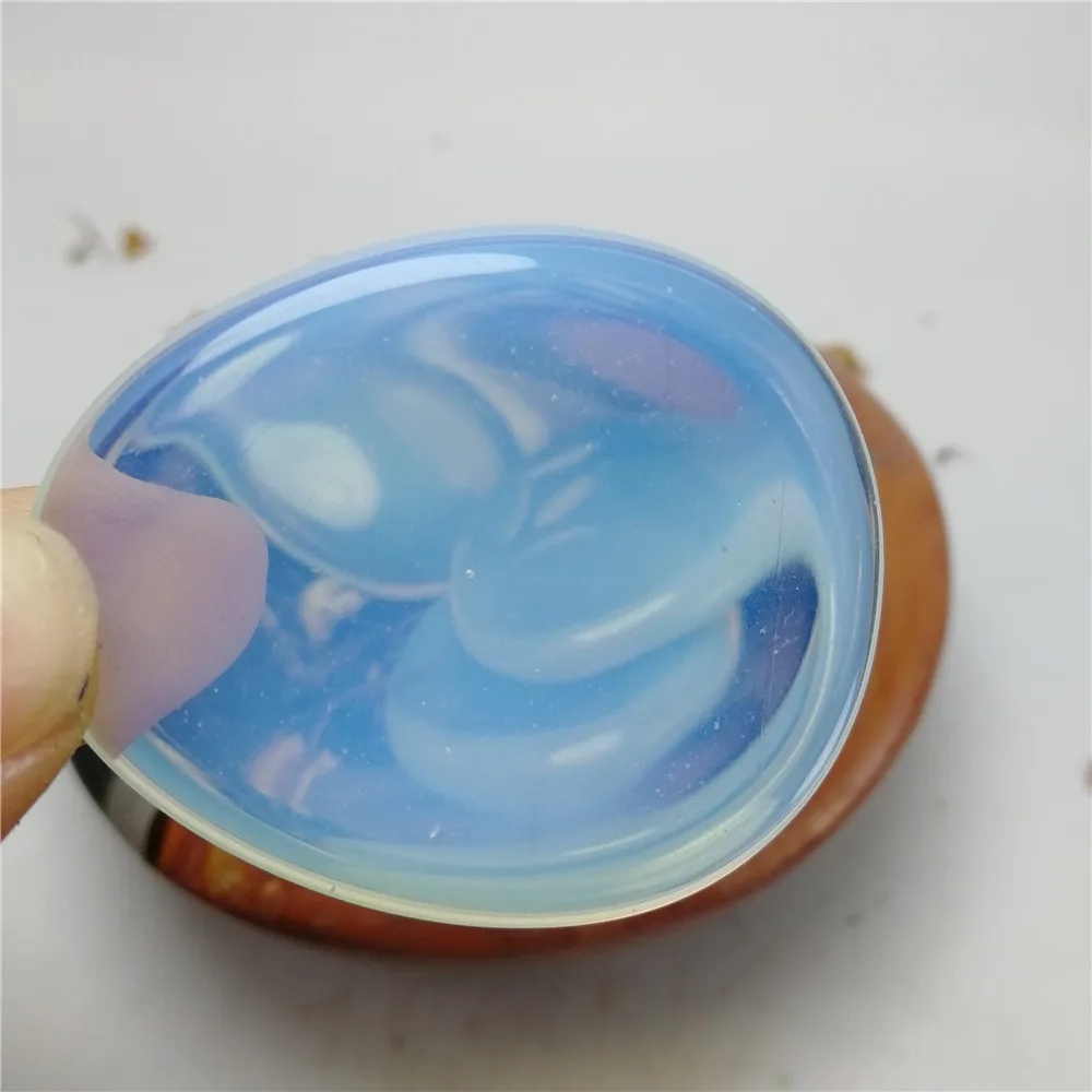 1pcs Natural Quartz Crystal Thumb Worry Stone Reiki Opal Tiger Eye Massager Chakra | Дом и сад