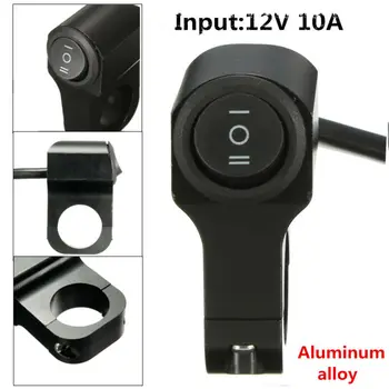 

12V Light Switch 10A Motorcycle Handlebar Fog Light On Off High quality