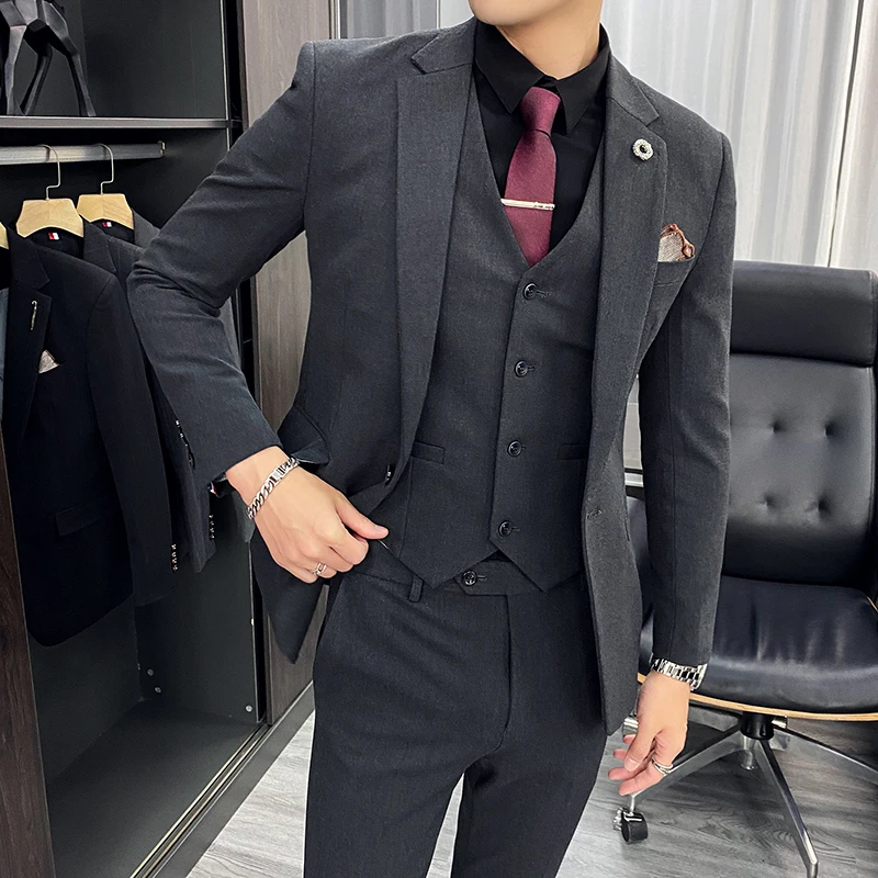 Art boyutu S 7XL erkekler d n tak m elbise Blazers Slim Fit tak m moda-siyah-tak-m-elbise-yelek-kad-nlar-chic-vah-i-yelek-ruffled-kenar