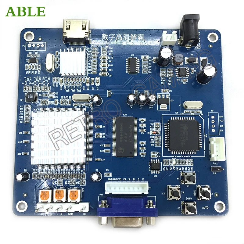 새로운 도착 CGA HDMI 변환기 RGBS / CGA / EGA HDMI 변환 보드 PCB HD 모니터 아케이드 게임 기계