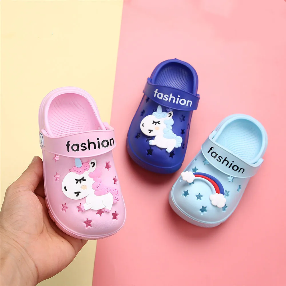 rainbow unicorn sandals