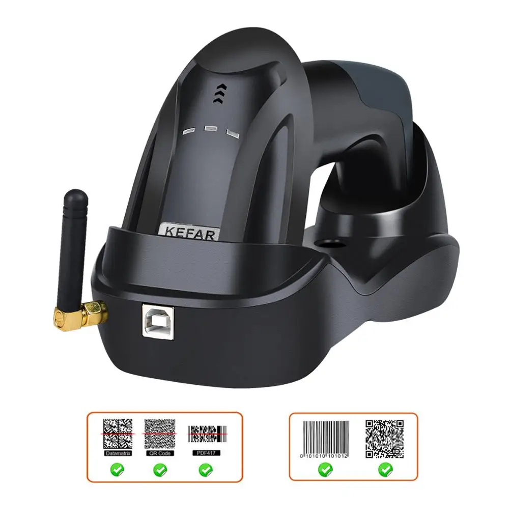 Scanner de Código de Barras sem Fio Mesa de Mesa Leitor de Código de Barras Kefar Supermercado Plataforma Mãos-livres - Omnidirecional Automático Usb - Imagem 3