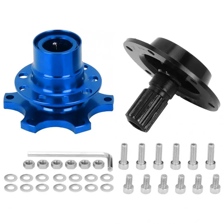 Universal 6 Hole Steering Wheel Quick Release Disconnect Hub Adapter Kit Car Repair Tool direksiyon Steering Wheel Hubs