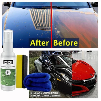 

HGKJ Super Hydrophobic Paint Coating Kit Anti-Scratch Exterior Care Paint Sealant Car Wash Accessories