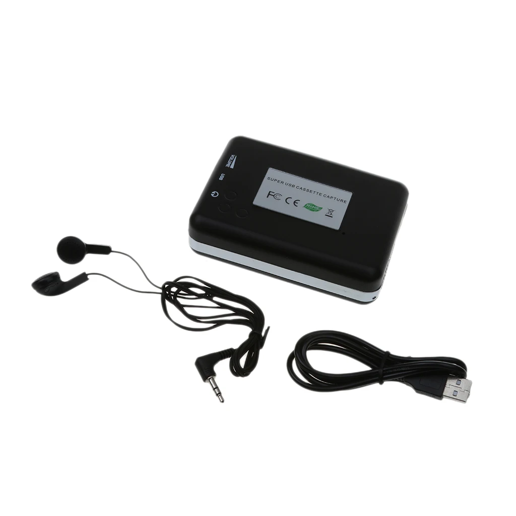 Cassette-to-MP3 Tape to PC USB CD Converter Digital Audio Aux Music Player