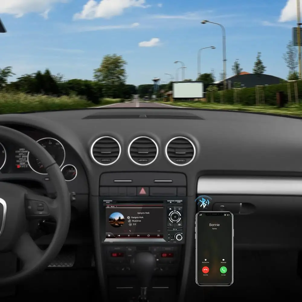Четырехъядерный 2 Din для Audi A4 B6 B7 S4 RS4 SEAT Android 10 0 GPS Navi SWC Bluetooth Камера Canbus поддержка 4G