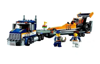 

345Pcs City Figures Dragster Transporter Model Building Blocks Compatible Bricks Diy Toy For Children