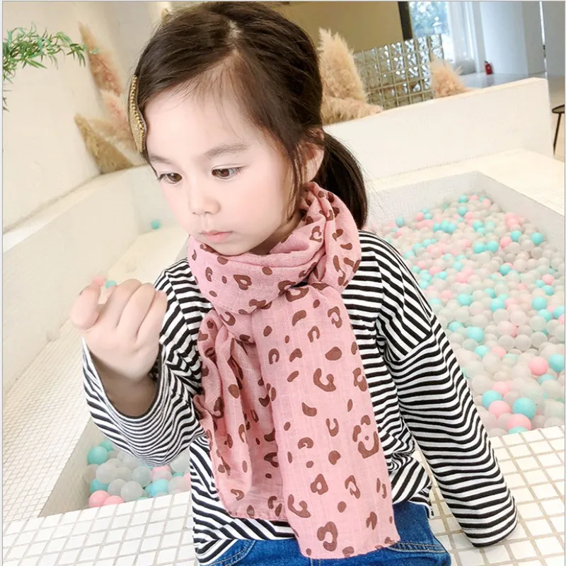 MYZOPER/Новинка года; Модный Леопардовый дышащий Детский шарф; Модный зимний теплый шарф унисекс в Корейском стиле