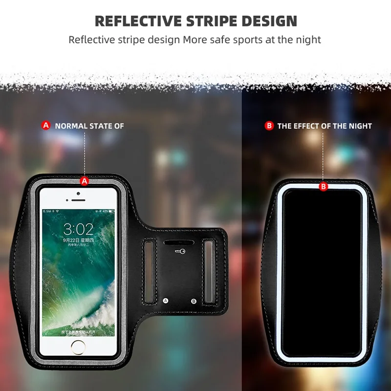 Сумка для бега чехол для телефона держатель чехол для iPhone 8 7 6 Plus 5s 5 SE 4s iPhone 11 Pro XS Max X XR чехол для спортивной сумки Браслет