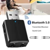 Electop USB Bluetooth 5.0 Transmitter Receiver 3 in 1 EDR Adapter Dongle 3.5mm AUX for TV PC Headphones Home Stereo Car Audio ► Photo 1/6