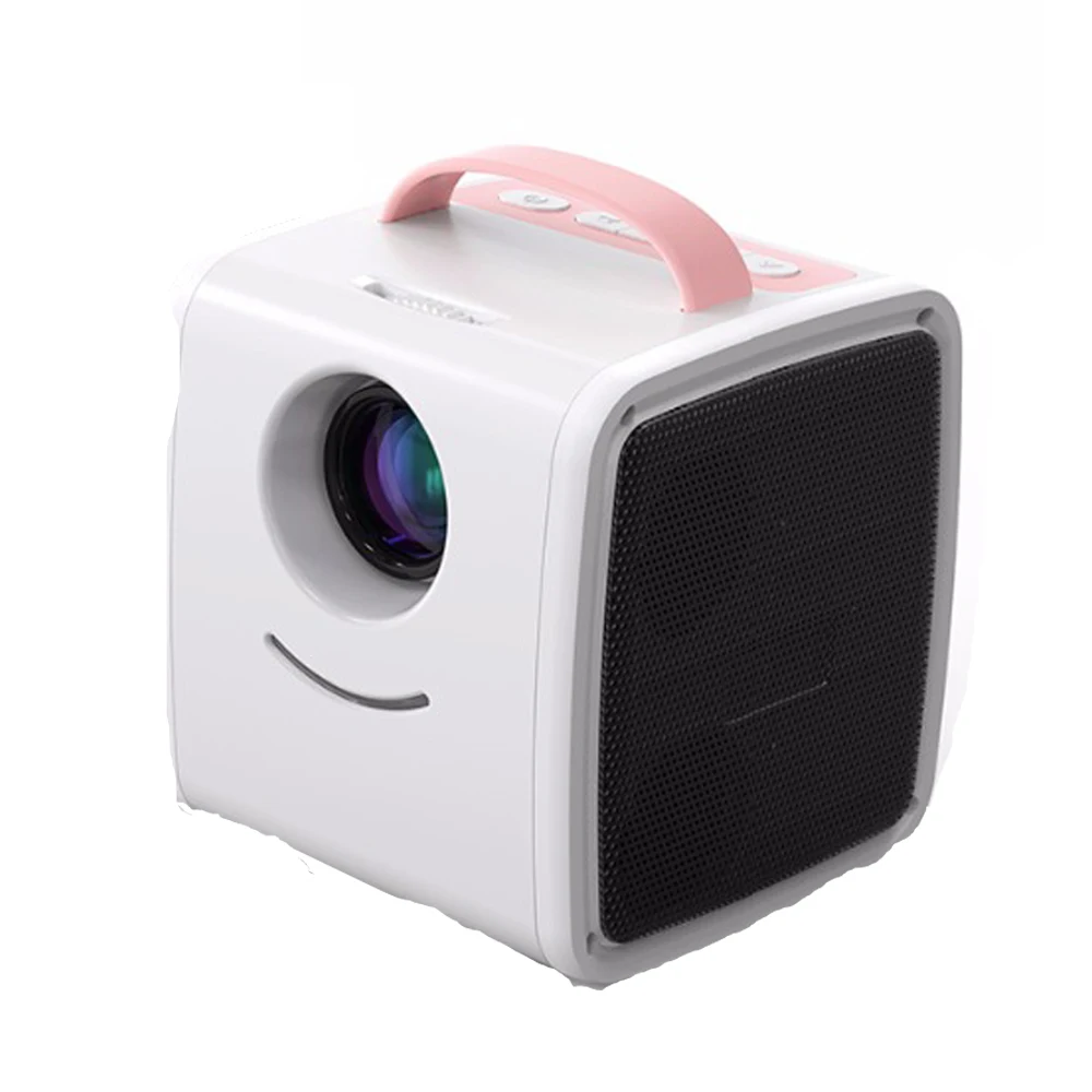 Q2 Mini LCD Projector Rounded Appearance Children's Toy Portable Projector 1080p Children Education Home Good Cooling Projector