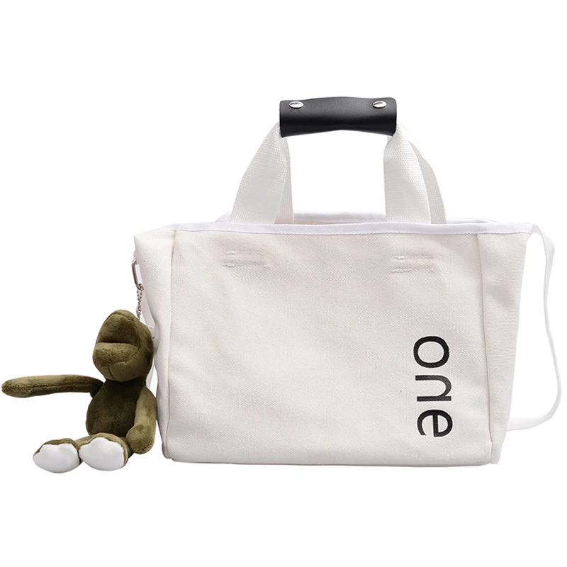 

Ins Female Bag 2019 Autumn and Winter New Korean Messenger Bag Canvas Simple Shoulder Portable Bag vuiton