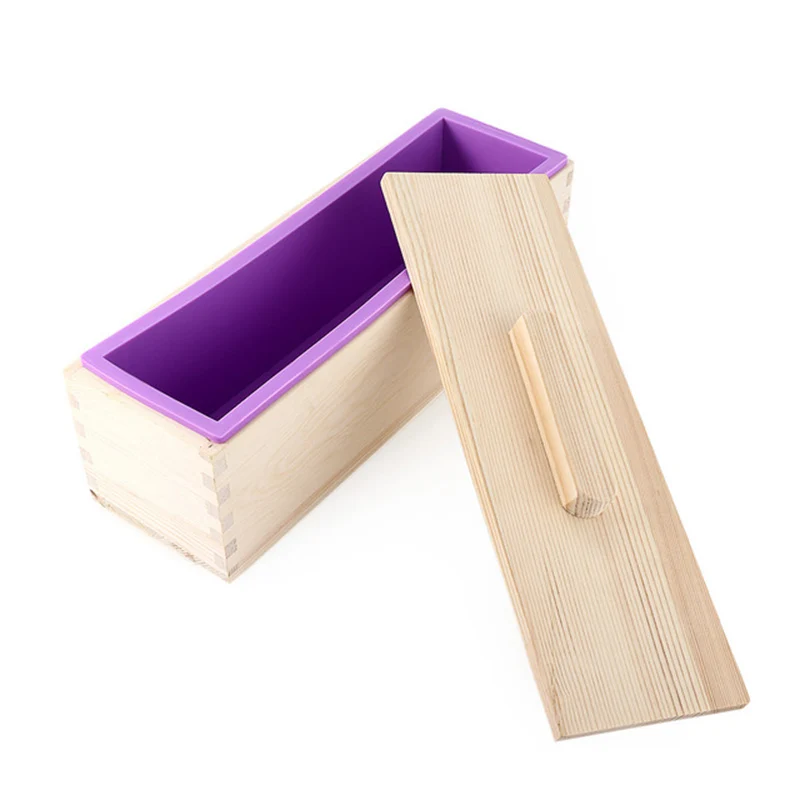 

Rectangular Wooden Soap Mold With Silicone Liner Cover Loaf Soap Mold Tool Diy Soap Candle Mold 1200g Mold Making Tool