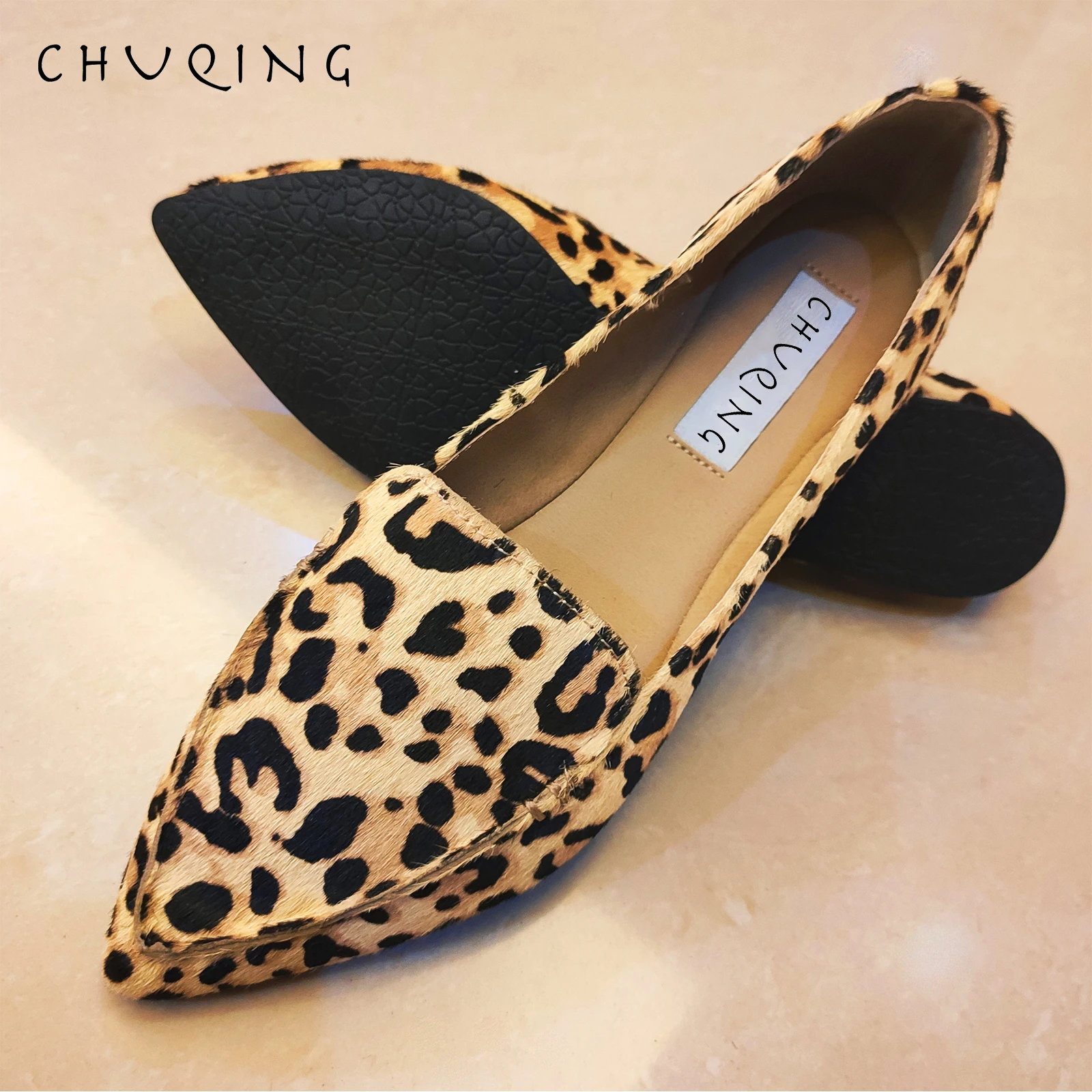 zapatos comodos mujer mujer zapatos para mujer zapatos mujer mocasines mujer Zapatos planos informales de mocasines de moda zapatos de leopardo de CHUQING tendencia de primavera y otoño|Zapatos