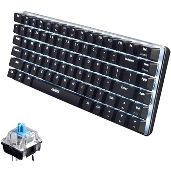 

AJAZZ AK33 Wired Gaming Keyboard LED Backlit 82 Keys USB Mechanical Keyboard