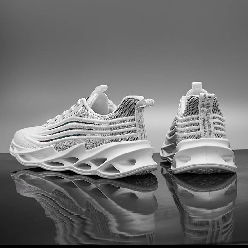 

Men's outdoor training fitness and leisure shoes comfortable air cushion cushioning jogging shoes mesh breathable blade sneakers
