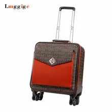 Женская сумка для багажа размером 1" 18" дюймов, чехол для путешествий, универсальный чемодан на колесиках, чехол из искусственной кожи
