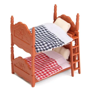 

DIY Miniature Dollhouse Fluctuation Bed Accessories Sets For Miniatures Furniture Toys Gifts For Children