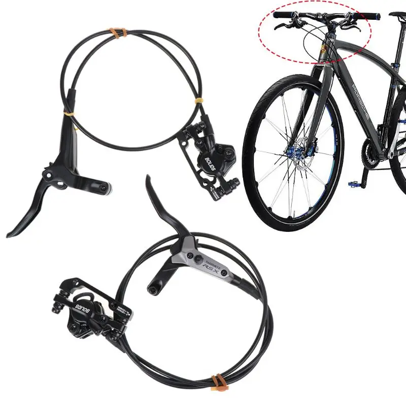 

1 Set Bicycle Brake Lever Front Rear Aluminum Alloy Folding Bike MTB Universal