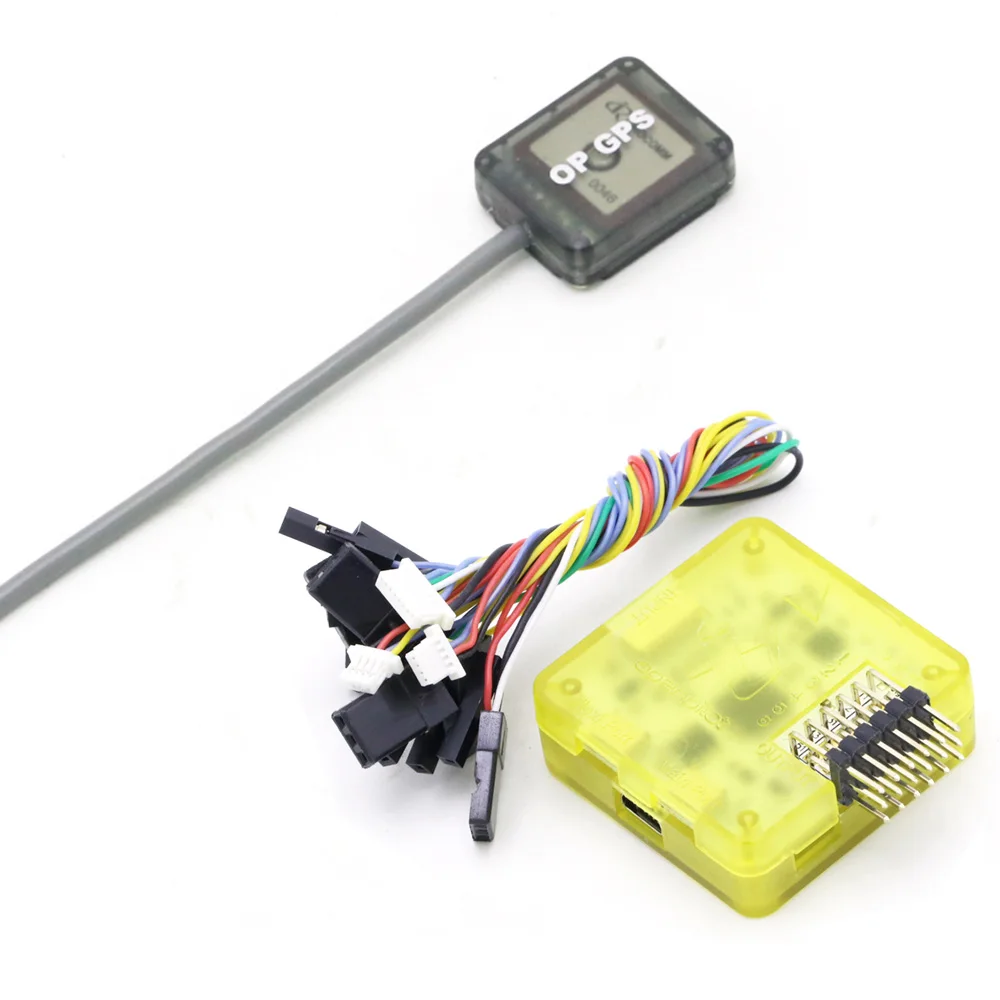 Контроллер полета Openpilot CC3D EVO с желтым чехол+ 1 шт. мини OP gps для квадрокоптера QAV-R 220 QAV180 210 мм