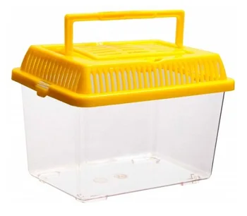 

BARBUS Carrying aquarium with a plastic cover, 13.5 x 9.5 x 9.5 cm, BARBUS, BOX 001
