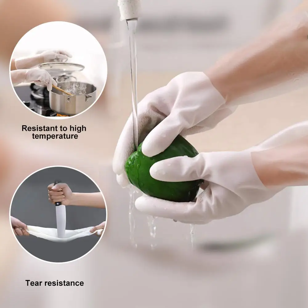Многофункциональные Силиконовые перчатки для мытья посуды кухни бытовые из